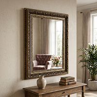 Зеркало «Селин» теплое серебро — фото 1