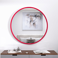 Круглое зеркало в МДФ раме RAL3018 — фото 3